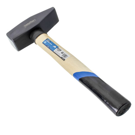 Изображение молоток слесарный с деревянной рукояткой vertextools (вертекс) 2000 гр, кв.б. 
