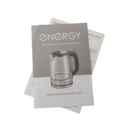 Изображение чайник energy e-237 (1.7л) стекло, мощность 1850-2200 вт