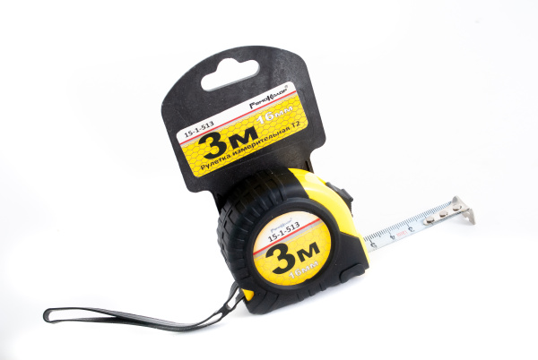 Изображение рулетка hobbi "t2" 3 м*16 мм 1/12 шт