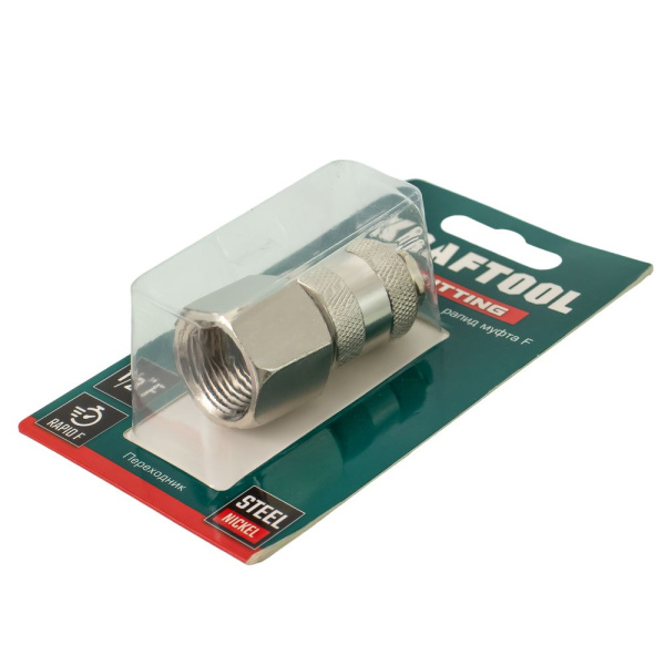 Изображение быстросъём с внутренней резьбой 1/2"f рапид мама kraftool 06593-1/2    /20 шт