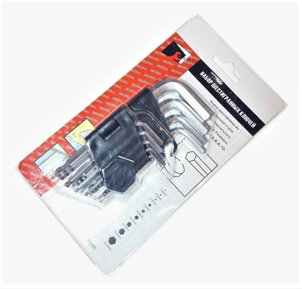 Изображение набор ключей seb/ torgwin шестигран. 9 предметов, 1.5-10 мм /12 шт