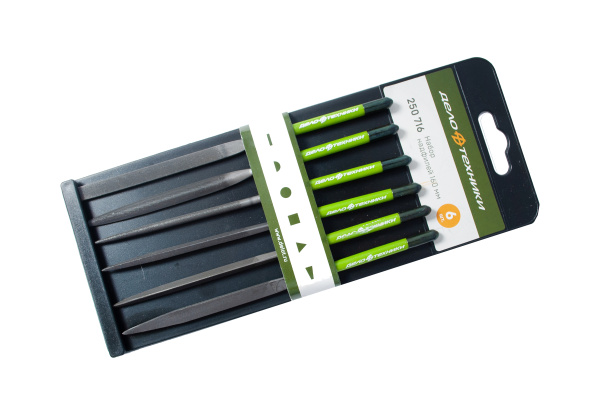 Изображение набор надфилей, дт 6 шт., d 4 мм, длина 160 мм. 250716