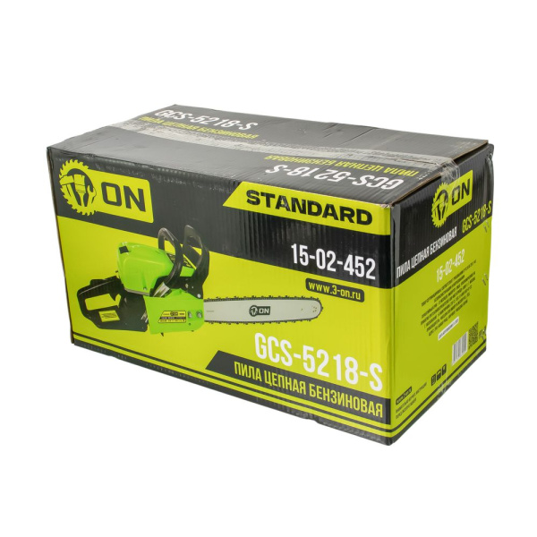 Изображение бензопила on standard gcs-5218, 52 см3, 2,0 квт, 2,7 л.с., 18" (45,7 см)