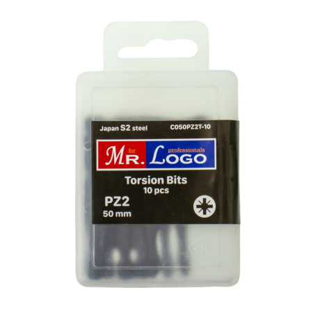 Изображение биты mr.logo pz2(50) черные торсионные blister 10 шт / цена за уп