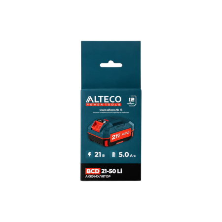 Изображение аккумулятор alteco bcd 21-50 li, 21 в / 5 а·ч 