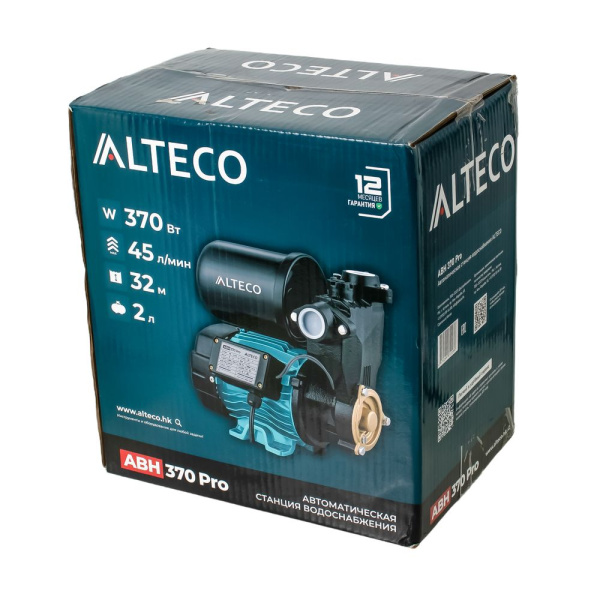 Изображение автоматическая станция водоснабжения alteco авн 370 pro (35 л/мин, подъем воды до 32 м, 3.2 бар)