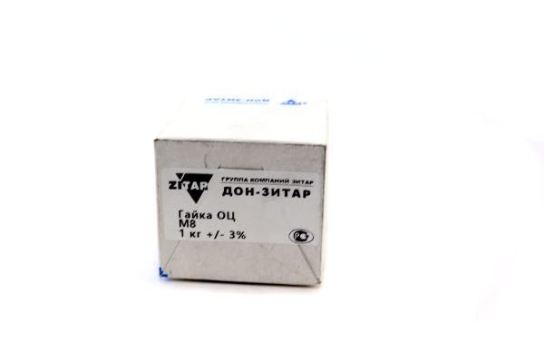 Изображение м8 оц. гайка шестигр. 1кг=180шт din934