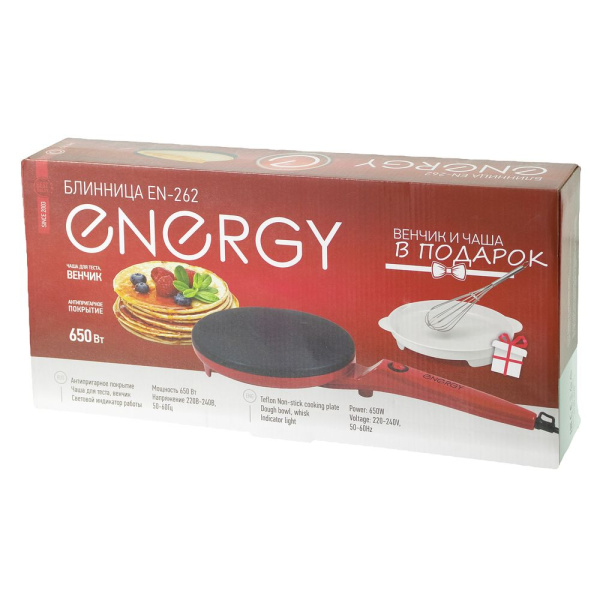 Изображение блинница energy en-262, 650 вт