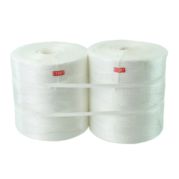 Изображение нить сенновязальная agro tex 2000 5кг. (белый) (пара 10 кг.)