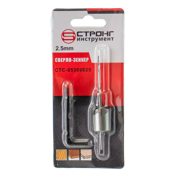 Изображение сверло-зенкер по дереву д2,5 стронг strong (стс-053) /25