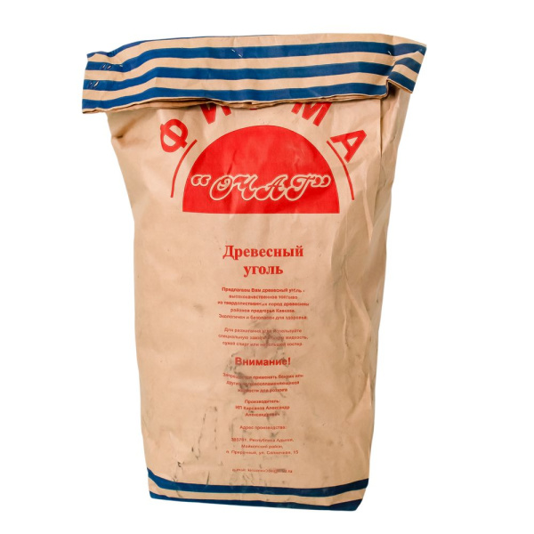 Изображение уголь очаг 2,5 кг, 14 л (самовывоз)