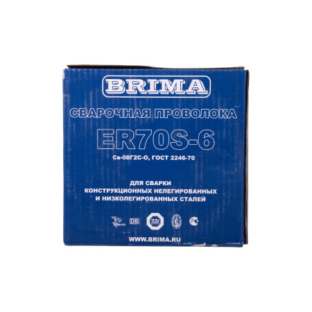 Изображение проволока сварочная er70s-6 (cb-08г2с) 1,2мм 5кг brima