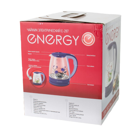 Изображение чайник energy e-287 (2 л) стекло