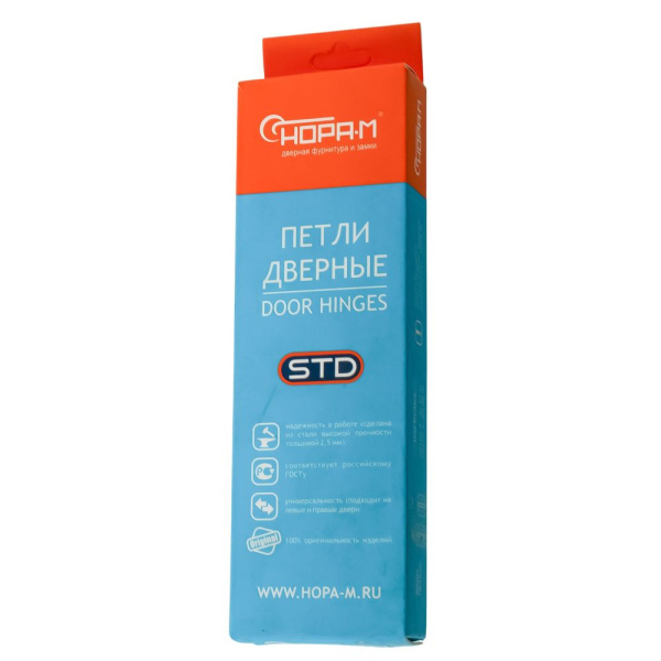 Изображение петля нора-м  750-5"-120х80х2,5-cp-l (хром) левая (20/100)