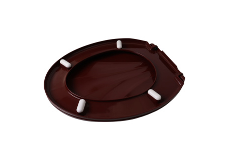 Изображение крышка для унитаза ракушка росспласт (уп. 10) коричневая