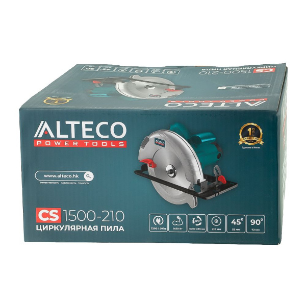 Изображение циркулярная пила alteco cs 1500-210