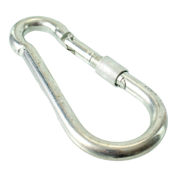 Изображение карабин оц с фиксатором кв 12 /15шт