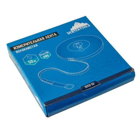 Изображение лента мерная vertextools (вертекс) (фибергласс) геодезическая закрытый корпус 50 м 3050-50