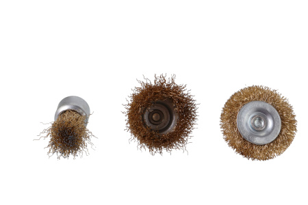 Изображение набор щеток для дрели 3пр (кисть 25 мм,50мм плоская,50 м чашка),ккк/12 (60 шт)