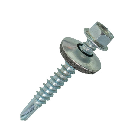 Изображение саморез кровельный 5,5*38, с шайбой (150)